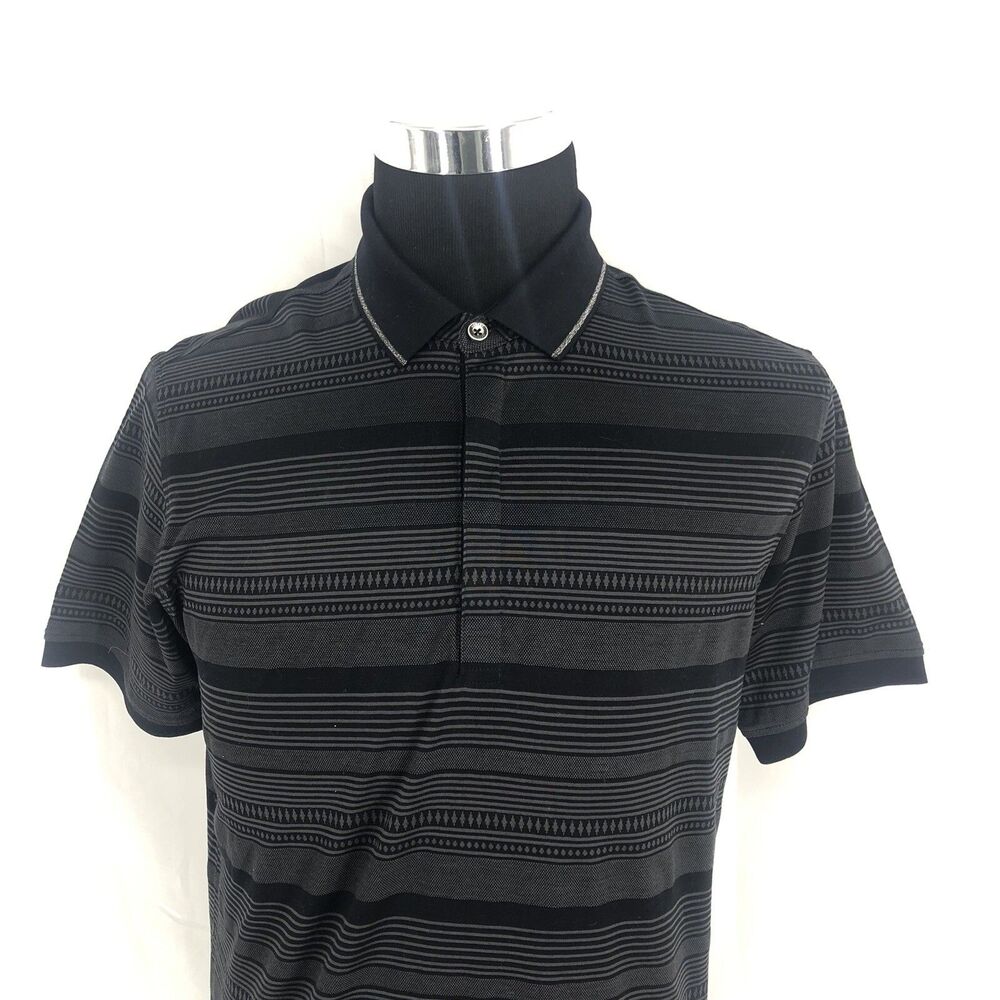 Robert Graham Classic Fit Mens Short Sleeve Golf Polo Cotton Shirt Size Small